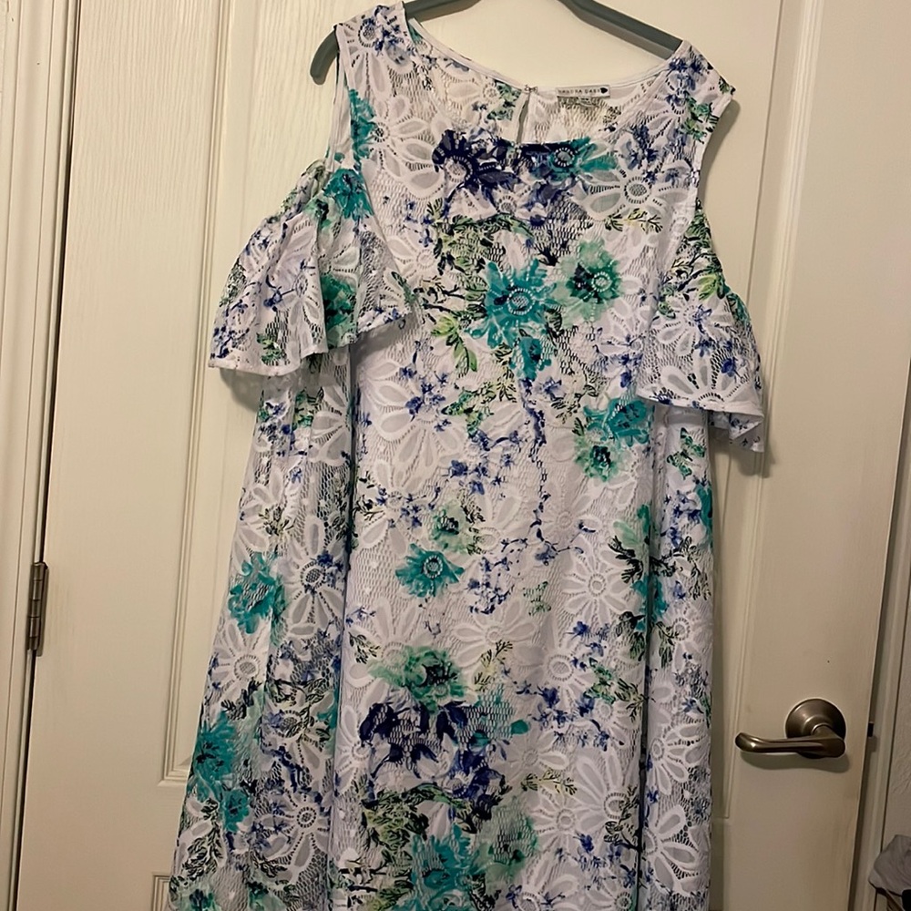 Beautiful lace dress in blues